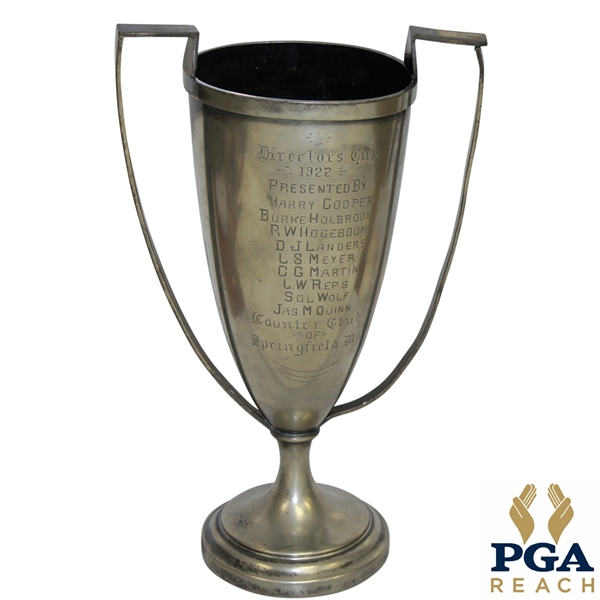 1922 Directors Cup Silver Loving Cup Presented by Harry Cooper - Won By Horton Smith & others