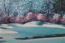 13th Hole In Full Bloom Augusta National Artist Proof Signed by Artist Bill Pendergrass