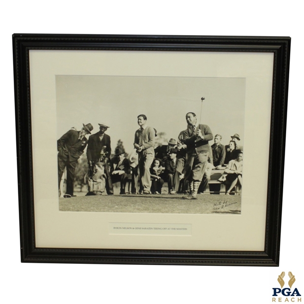 Byron Nelson & Gene Sarazen Circa 1930s At The Masters Photo By John G. Hemmer - Framed