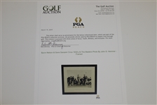 Byron Nelson & Gene Sarazen Circa 1930's At The Masters Photo By John G. Hemmer - Framed