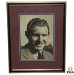 Horton Smith Portrait Framed & Matted - 1st & 3rd Masters Champion