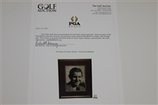 Horton Smith Portrait Framed & Matted - 1st & 3rd Masters Champion