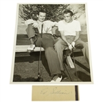 Ed Sullivan Entertainer Signed Cut with Original Paramount Hal A. McAlpin Photo JSA ALOA