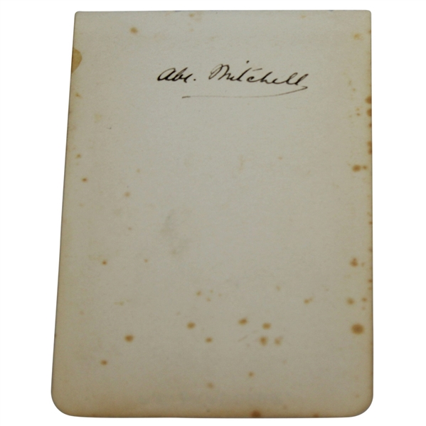 Abe Mitchell Signed Album Page JSA ALOA