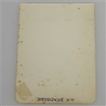 Abe Mitchell Signed Album Page JSA ALOA