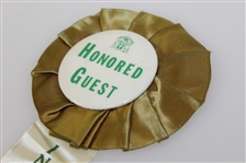 1957 US Open at Inverness Honored Guest Button with Ribbon