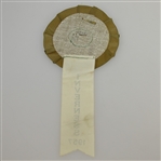 1957 US Open at Inverness Honored Guest Button with Ribbon