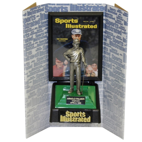 Arnold Palmer 1962 Sports Illustrated Pewter Statue & Repro Magazine Display