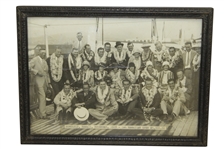 Horton Smith's 1928 1st Hawaiian Open Players Arrive at Honolulu Harbor Photo - November