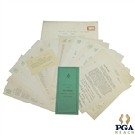 1953 Masters Lot - Records Booklet & Misc. Correspondence