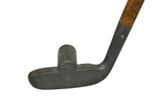 Vintage Center Shafter Dedly Pat. Appld Putter with Pipe Aiming Device