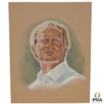 Jack Nicklaus Ryder Cup Captain Pastel Drawing Signed by Artist M. Mullins