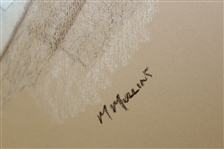 Byron Nelson Ryder Cup Captain Pastel Drawing Signed by Artist M. Mullins