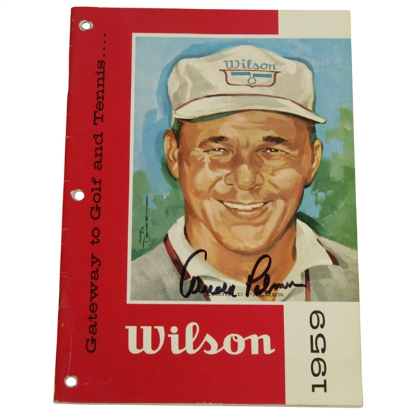 Arnold Palmer (Endorser) Signed 1959 Wilson Catalog Cover - Full Booklet JSA #Q49261