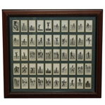 Full Set of 50 Marsuma Co. Tobacco Cards - Framed Presentation