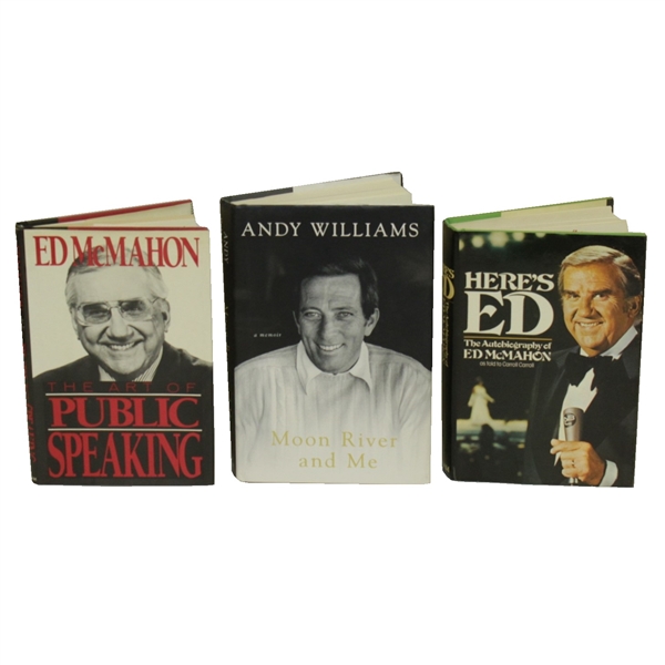 Andy Williams & Two Ed McMahaon Signed Books to Doug Sanders JSA ALOA