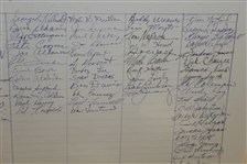 1981 Senior PGA Championship at Turnberry Isle Signed Player Registration List - Palmer & Others JSA ALOA