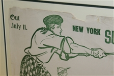 New York Sunday Journal Summer Outing Section Advertising Poster
