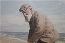 Old Tom Morris Lithograph - Signed by Artist Arthur Weaver