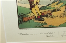 Rule XVII Perrier Golf Illustration By Charles Crombie - Circa 1905