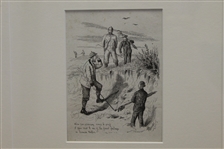 R.M.Alexander Original Pen & Ink Drawing Presentation - Circa 1887