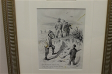 R.M.Alexander Original Pen & Ink Drawing Presentation - Circa 1887
