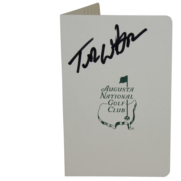 Tom Watson Signed Augusta National Golf Club Scorecard JSA ALOA