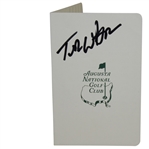 Tom Watson Signed Augusta National Golf Club Scorecard JSA ALOA
