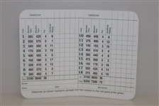 Phil Mickelson Signed Augusta National Golf club Scorecard JSA ALOA