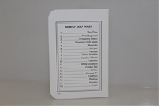 Phil Mickelson Signed Augusta National Golf club Scorecard JSA ALOA