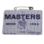 1966 Masters Tournament Series Badge - Jack Nicklaus Winner
