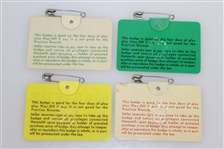 1967, 1968, 1969 & 1970 Masters Tournament Series Badges