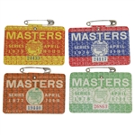 1975, 1976, 1977 & 1978 Masters Tournament Series Badges