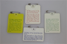 1979, 1980, 1981 & 1982 Masters Tournament Series Badges