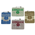 1983, 1984, 1985 & 1986 Masters Tournament Series Badges
