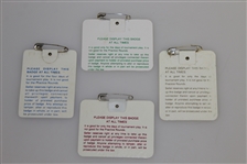 1983, 1984, 1985 & 1986 Masters Tournament Series Badges