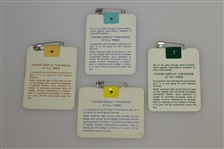 1987, 1988, 1989 & 1990 Masters Tournament Series Badges