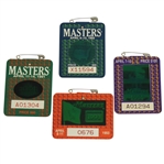 1991, 1992, 1993 & 1994 Masters Tournament Series Badges