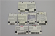 1995, 1996 - 2, 1998 - 2, 1999, 2000 & 2003 Masters Tournament Series Badges