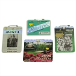 1997, 2001, 2002 & 2005 Masters Tournament Series Badges - Tiger Woods Victories!