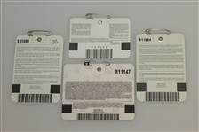 1997, 2001, 2002 & 2005 Masters Tournament Series Badges - Tiger Woods Victories!