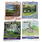 2015, 2016, 2017 & 2018 Masters Tournament Series Badges