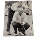 Arnold Palmer & Jack Nicklaus Dual Signed Oversize B & W Ryder Cup Photo-Golden Bear, Fanatics Holograms