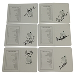 Couples, O Meara, Mize, Singh & Weir Signed Augusta National Scorecards JSA ALOA