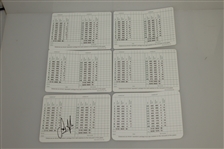Couples, O' Meara, Mize, Singh & Weir Signed Augusta National Scorecards JSA ALOA
