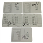 Immelman, Lyle, Burke, Johnson & Woosman Signed Augusta National Scorecards JSA ALOA