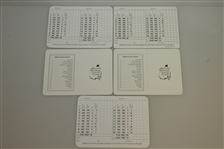 Immelman, Lyle, Burke, Johnson & Woosman Signed Augusta National Scorecards JSA ALOA