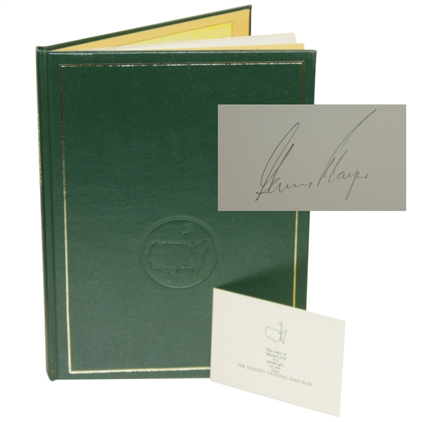 1978 Masters Tournament Annual Book w/ Card - Signed By Winner Gary Player JSA ALOA