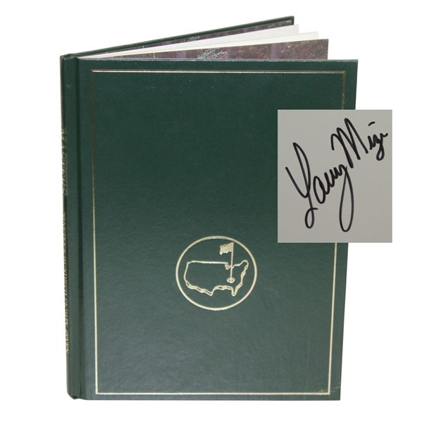 1987 Masters Tournament Annual Book - Signed By Winner Larry Mize JSA ALOA