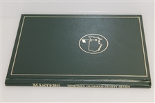 1987 Masters Tournament Annual Book - Signed By Winner Larry Mize JSA ALOA